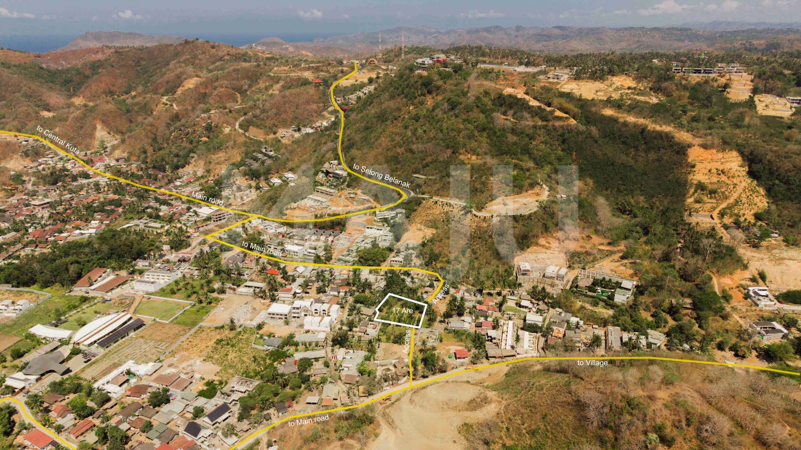 Kuta: 1,700 m² development land with dual road access