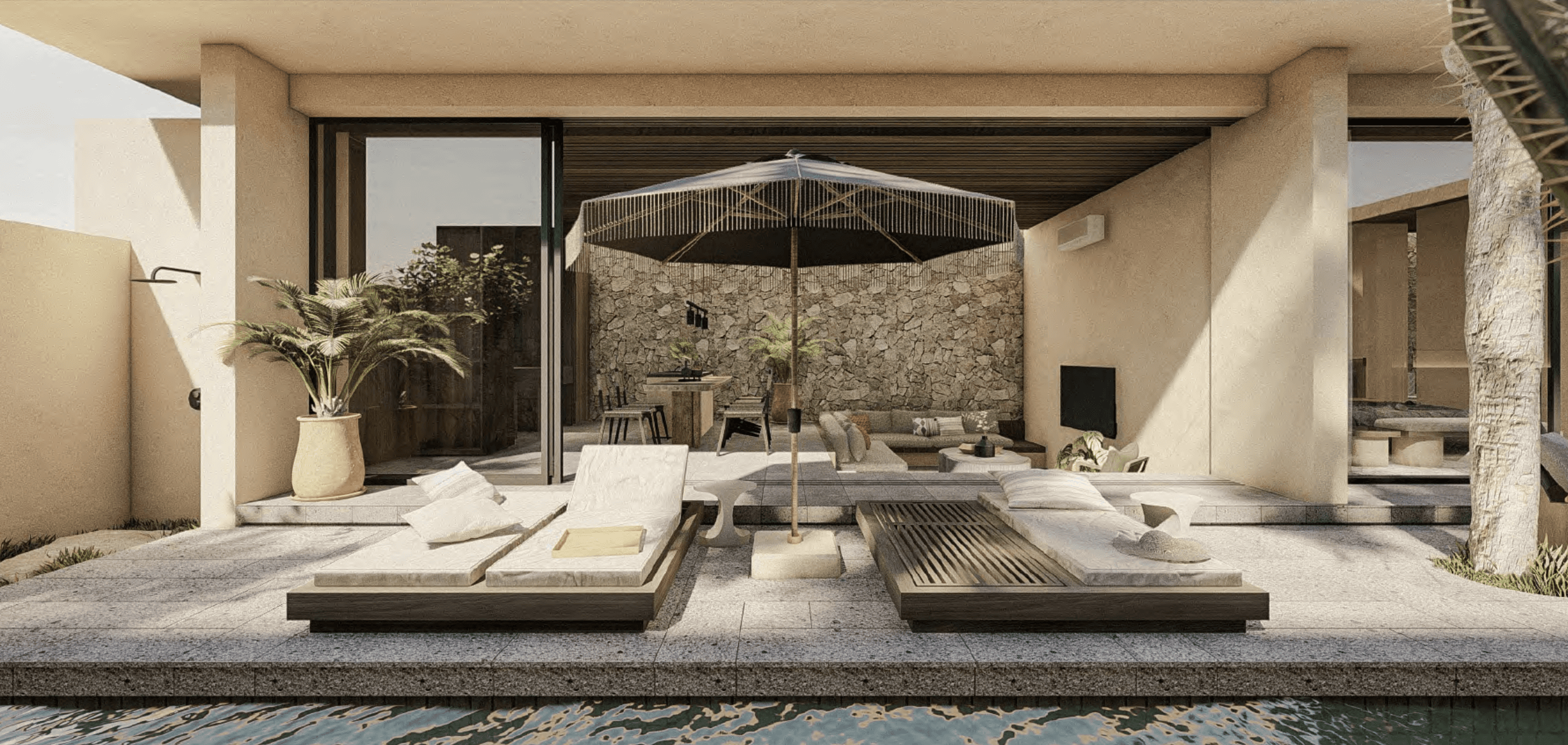 Rocca: 1-bedroom villas with private pools in central Kuta